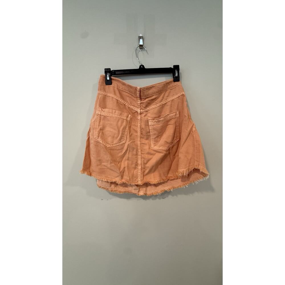 Anthropology Pilcro Pleated Micro Denim Skirt Fall Festival Size 12 - Picture 9 of 11